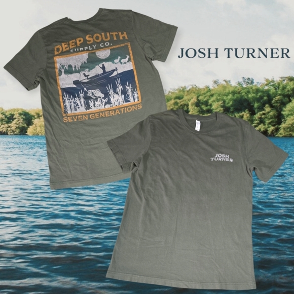 Unisex Josh Turner Deep South Supply Co Shirt Sage Green M